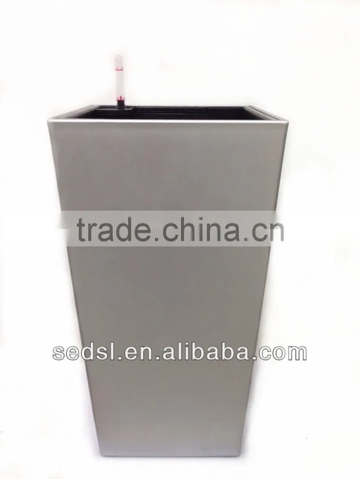 self-watering square wholesale glass flower pots