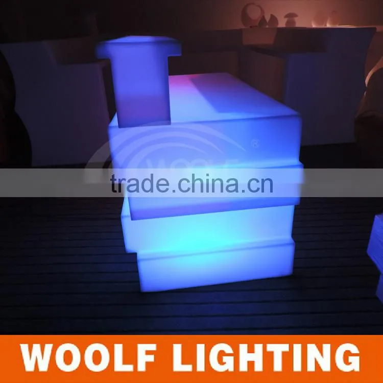 Unique Design LED Light Luminous Color Changing Bar Counter
