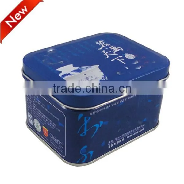 wholesale hinged rectangular tin cans
