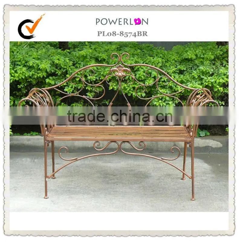 Contryside Vintage Metal outdoor garden bench