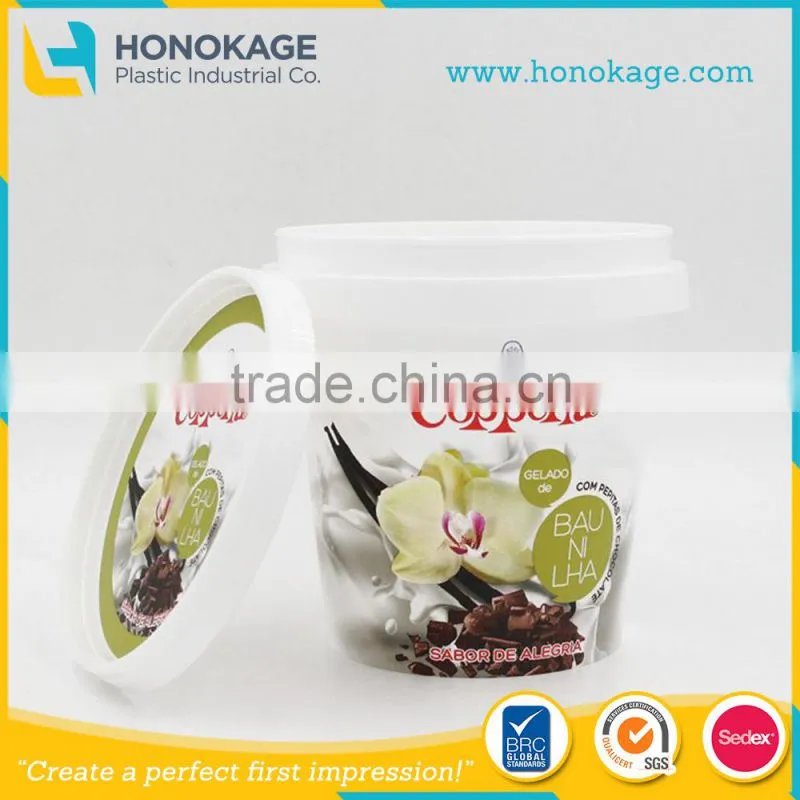High quality ice cream containers, upmarket ice cream packaging design, reusable ice cream containers with lid