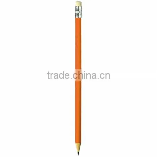 Promotional Sharpened Wooden Standard Pencil with eraser Topper