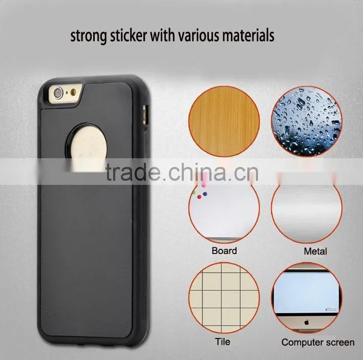 2017 new rgknse anti gravity case TPU + PC Anti-Gravity Selfie Sticky Case Cover For iPhone 5 5s 6 6s 6