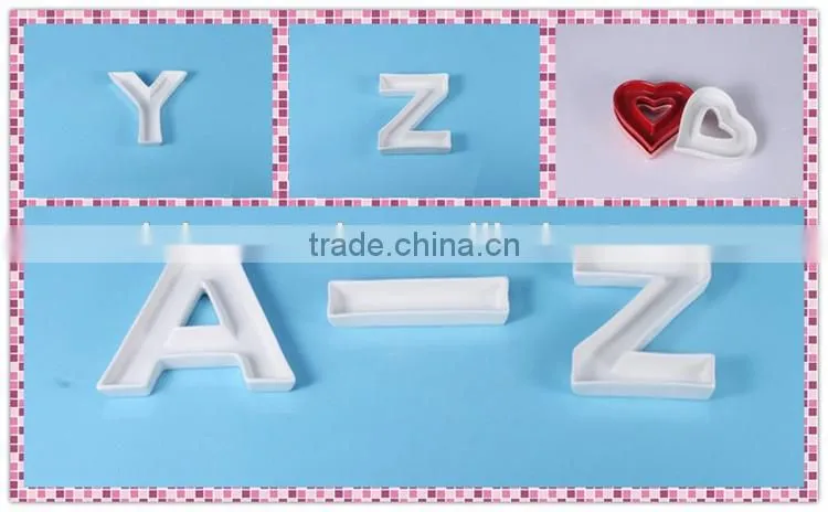 Popular white Ceramic Love Letter Candy Dish