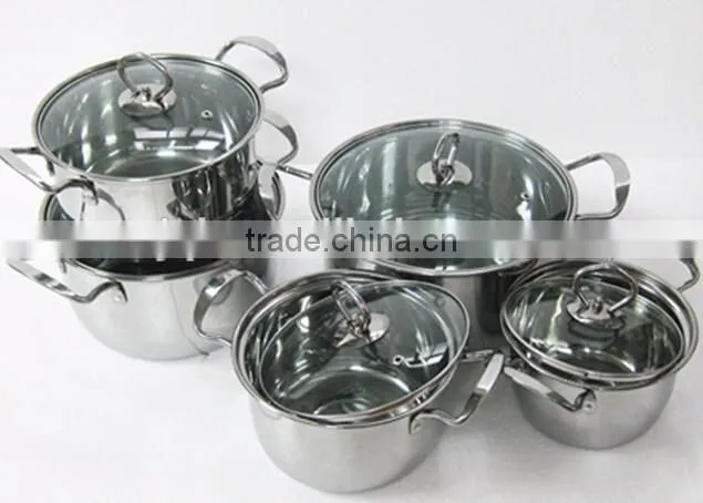 15pcs stainless steel cookware set