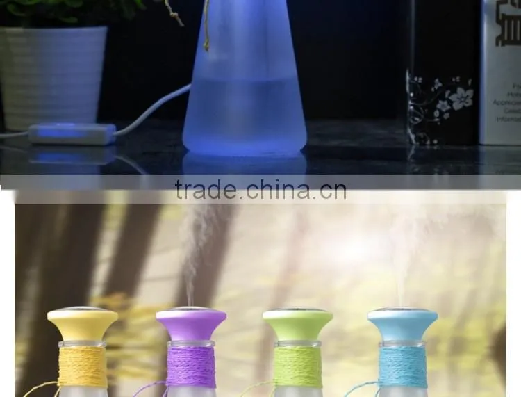 2017 New design wishing bottle air humidifier, home ultrasonic humidifier