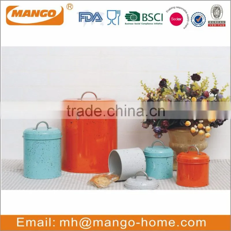 Unqiue Metal Bread bin biscuits tea coffee sugar canister sets