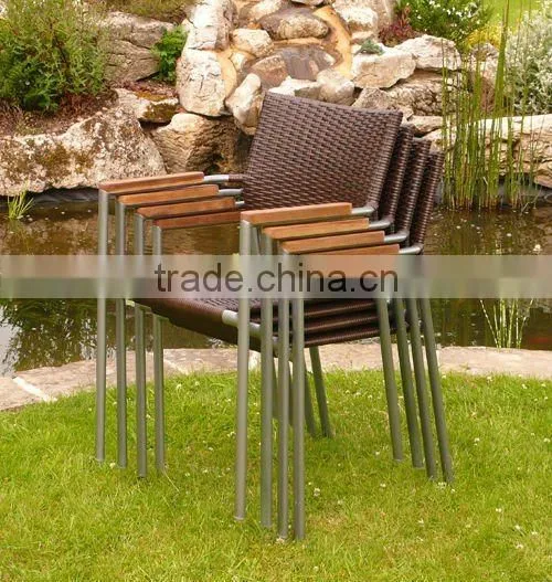 simple design outoor rattan garden arm chair