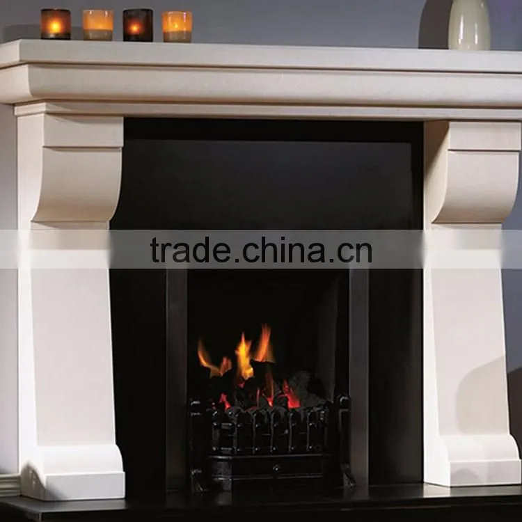 Professional LimeStone Marble Electric Fireplace with CE certificate