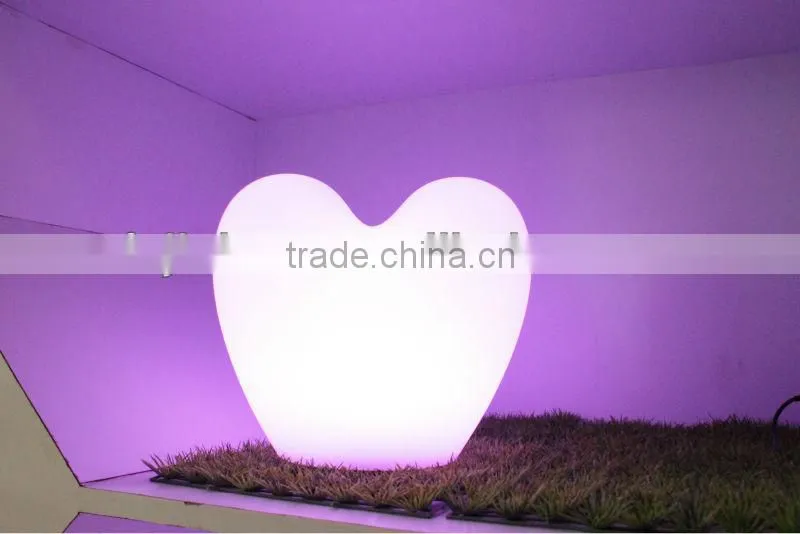 Colorful portable led heart light