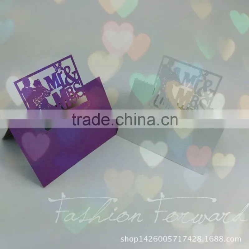 laser cut decoration card party invitation card table card wedding place