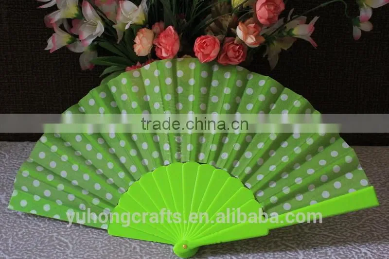 Promotional dot pattern hand fan