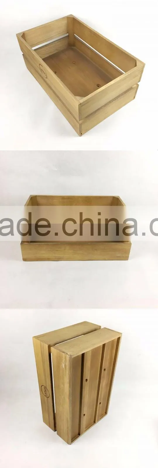 natural color wooden beer crate