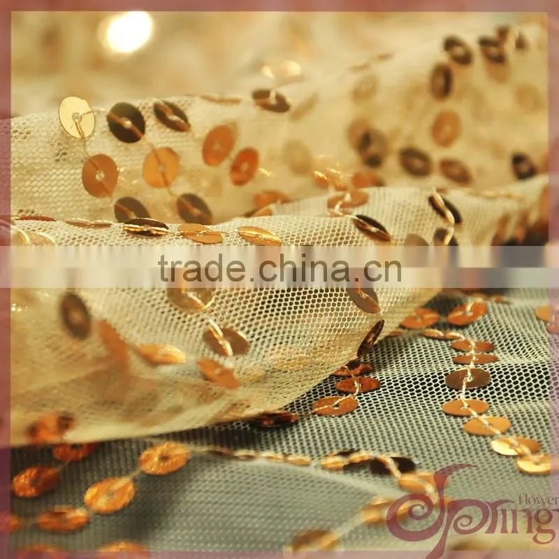 6.75mm scattered sequin pattern on the tulle mesh