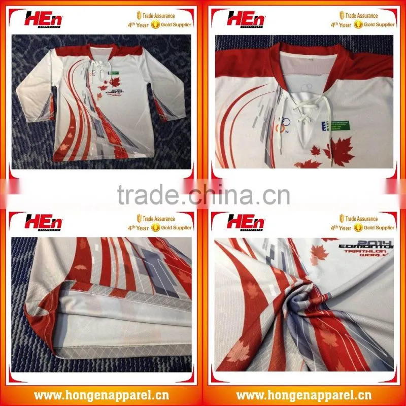 Hongen apparel Custom Hockey Jerseys & Uniforms | Ice Hockey Socks & Practice shirts