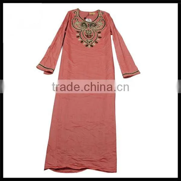 Newest Cotton Paysily prints Customized Long Sleeve Islamic Clothing