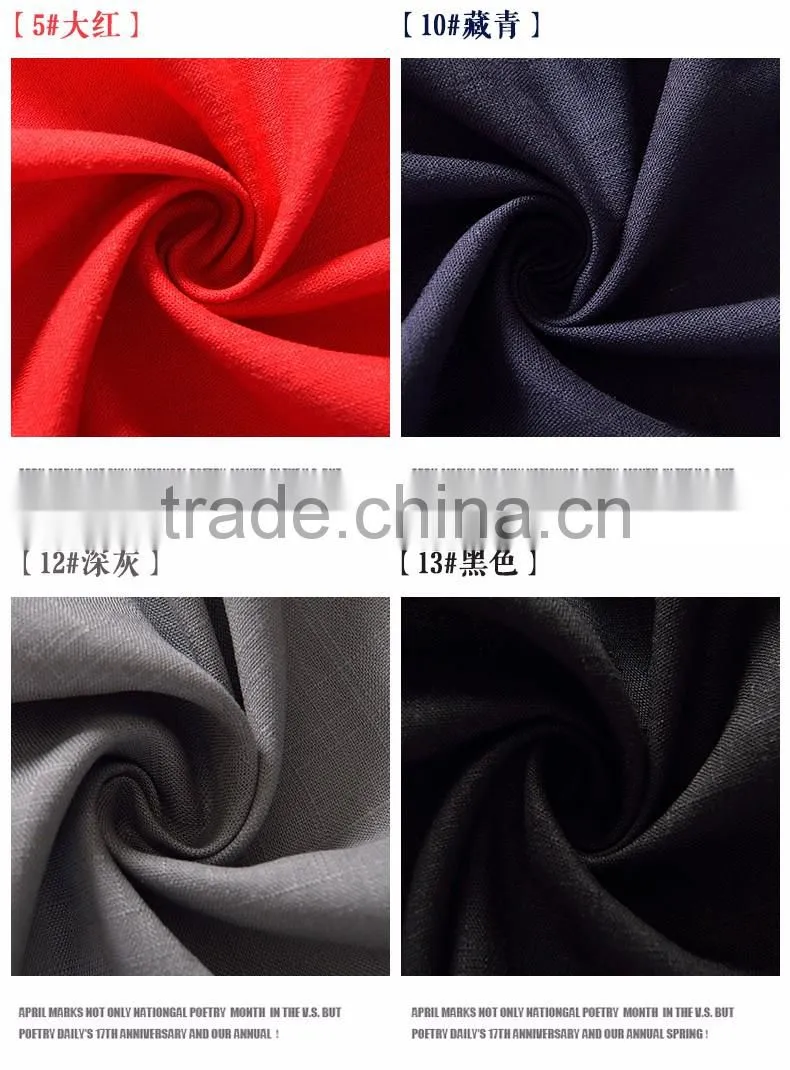 high quality 100% pure linen yarn dyed textile