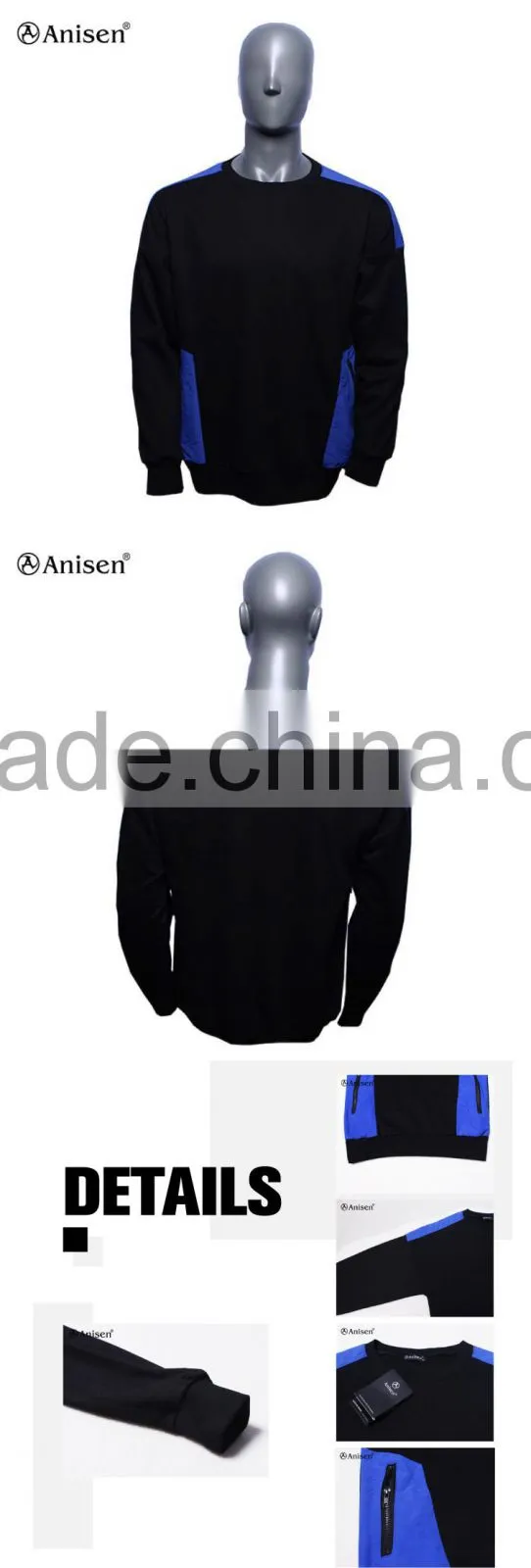2016 hot sale oem service fashion style long T-shirt men fleece jacket