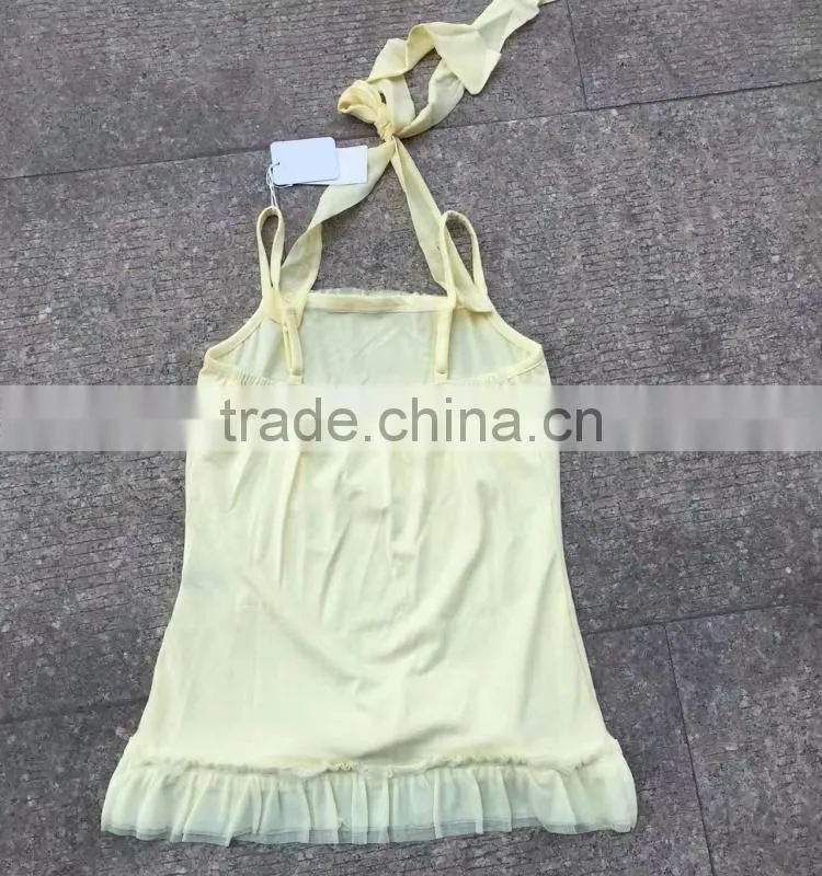 WomenJapanese order cheap yellow cute stock tank top