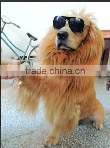 Pet Costume Lion Mane Wig for Dog Cat Halloween Clothes