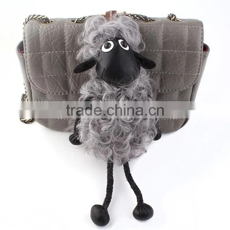 CX-R-52 Lastest Design Hot Fashion Cheap Custom Lamb Fur Keychain