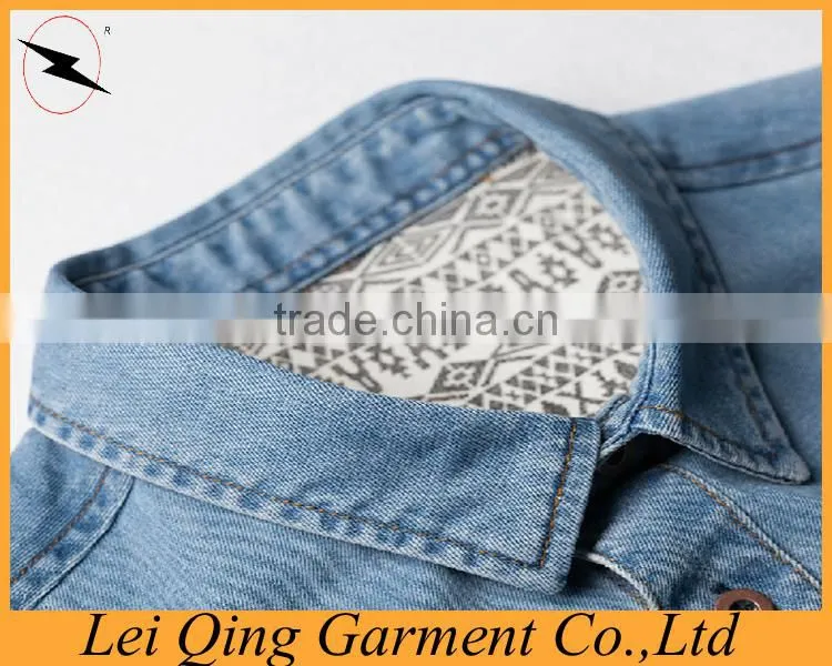 Newest men's denim shirt British style factory price,men's fashion shirt casual/dress shirts