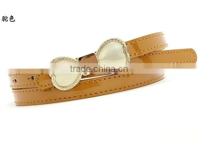 New candy color Painting PU Leather Women Belt Kinds Of Collocation Dresses Belts For Women