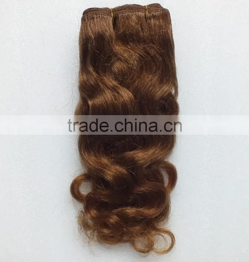 Single Layer Animal Hair for Doll Spiral Mohai Yak Doll Hair Weaves Extension