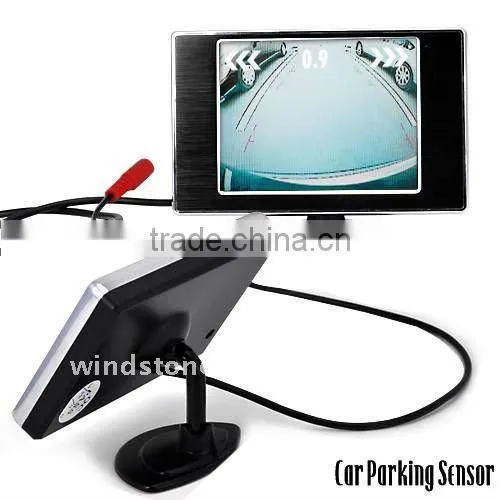 3.5inch TFT monitor car reverse parking sensor system with night vision camera