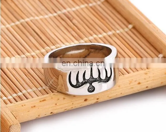 Movie James Bond 007 Stainless Steel Spectre Ring Cosplay Props accurate Men