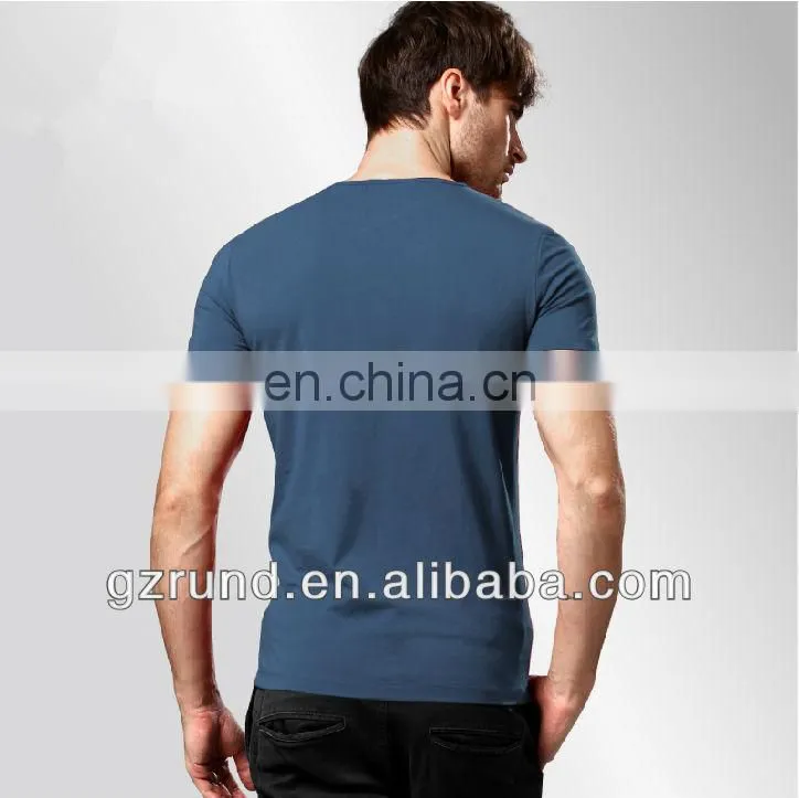 Summer new men's solid color cotton short-sleeved china manufacturer t shirt model-
