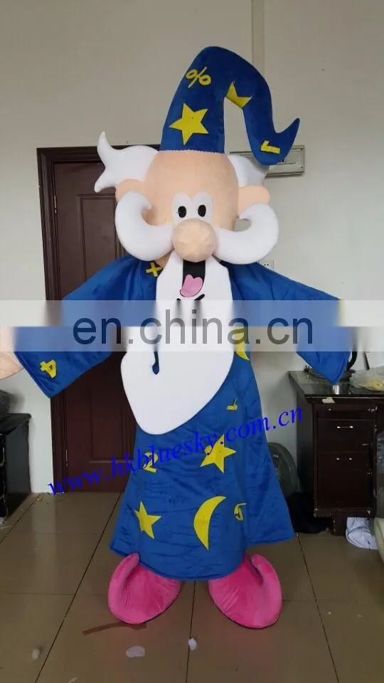 Character Cartoon Magician Mascot Costume