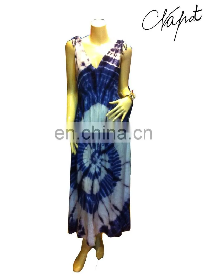 maxi dress Wholesale fashion Tie dye Colorful Dress,handmade tie dye