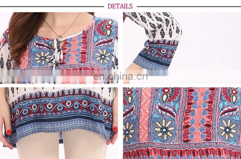 Guangzhou Apparel Thread Simple Desgin Cotton Blouse Ladies