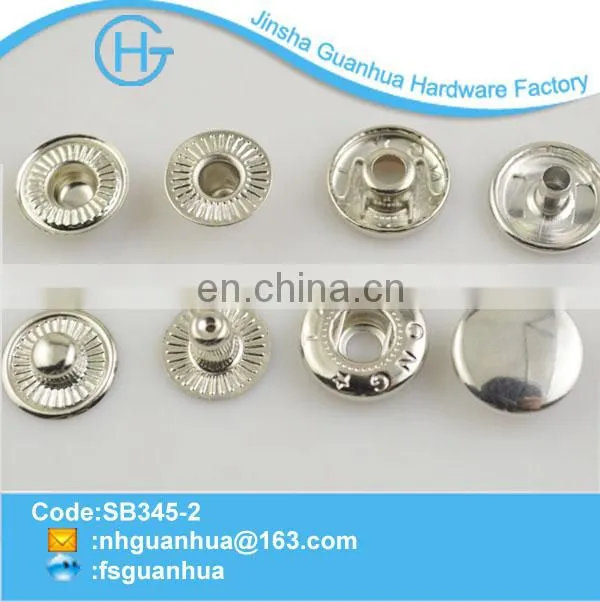 New items plating nickle metal snaps for clothing