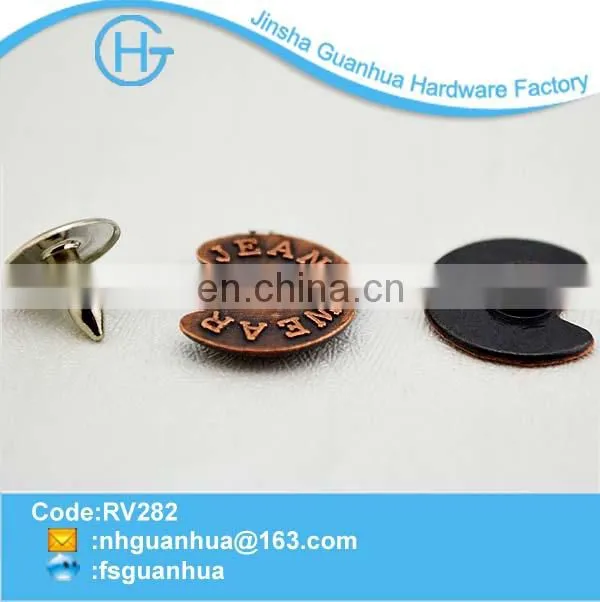 Manufacturing new fashion custom top cap rivet