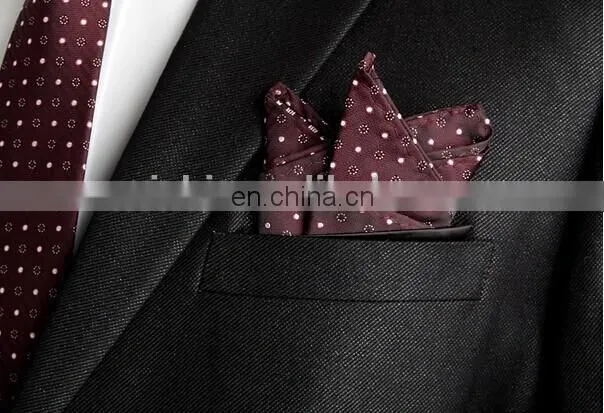 100% silk fashion design mens hanky