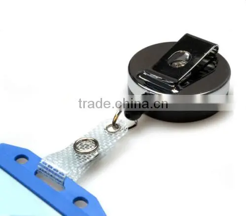 Yueton Pack of 2 Retractable Name Badges Holder ID Card Key Cards Holder Reel