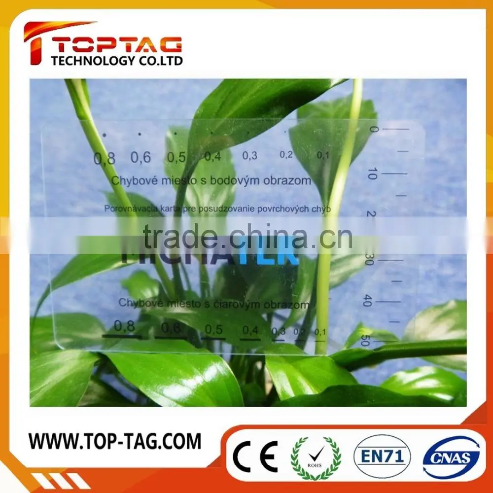 Print transparent pvc card thin pvc card