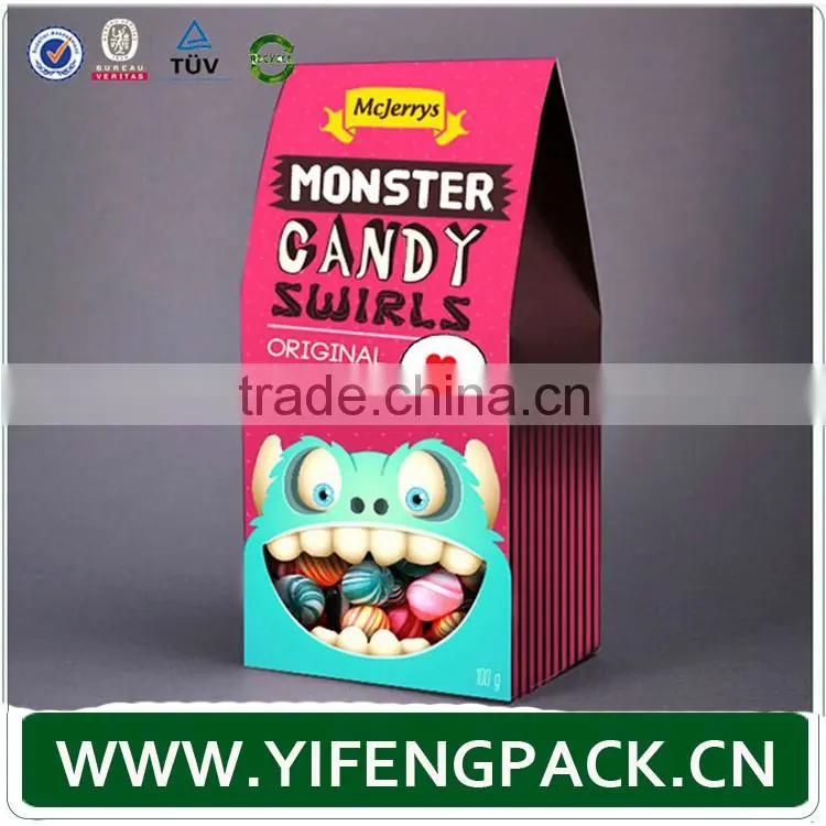 OEM Eco-Friendly custom printing 350gsm candy boxes wholesale in guangzhou factory