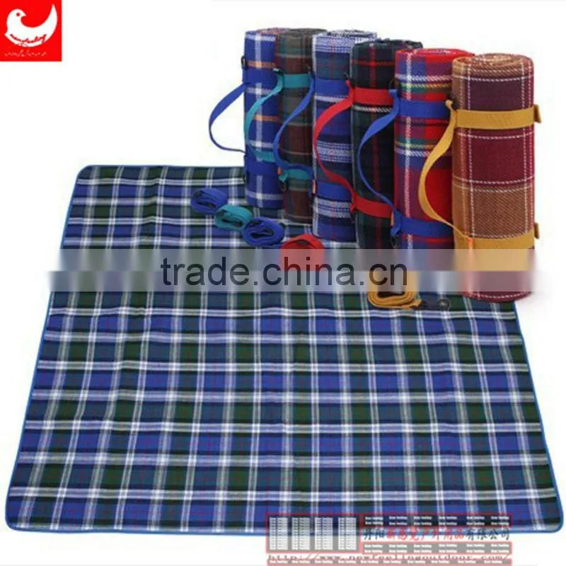 Cheap Outdoor Waterproof 100% Polyester Printed Picnic Blanket
