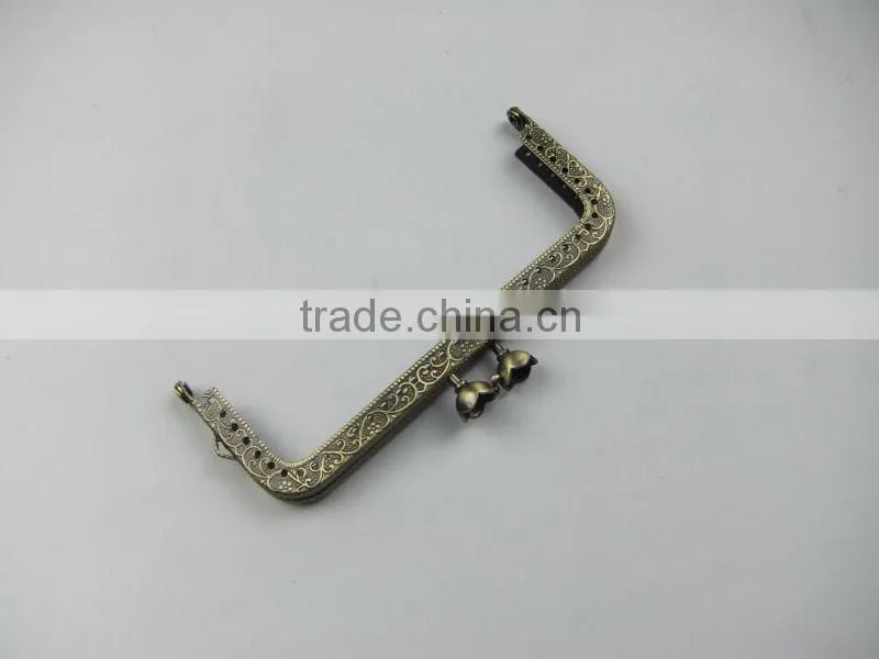 2014 NEW!Antique Brass DIY Metal Sewing Purse Frame DIY Purse Frame
