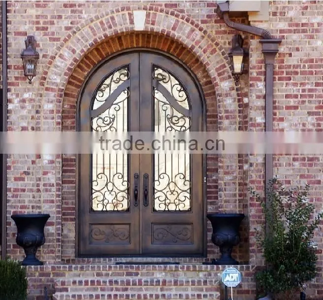 Top selling wrought iron front doors