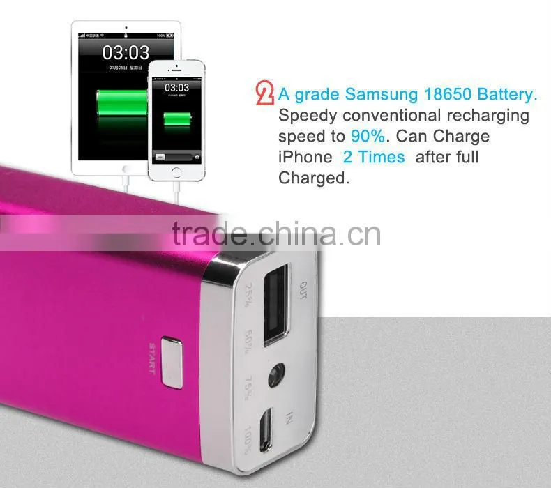 2016 smart idea 6000mAh emergency battery charger power bank with customize logo