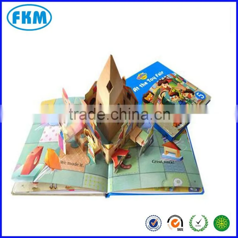 Cartoon lovely pop up book prinring with China supplier