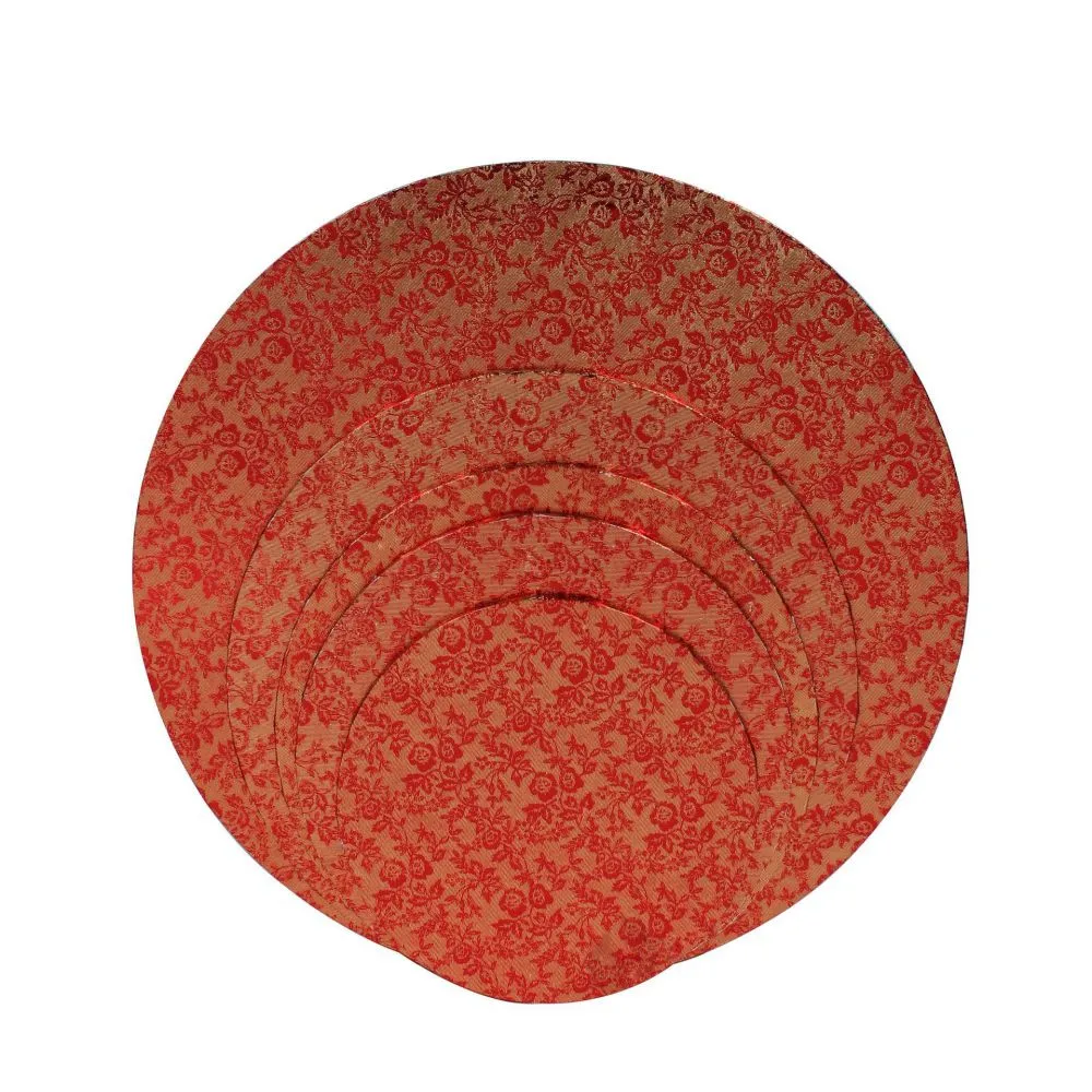 2mm thickness birthday cake board Custom round silver cake tray baking board (1)