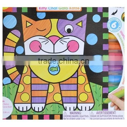 Artist stretched canvas for acrylic painting
