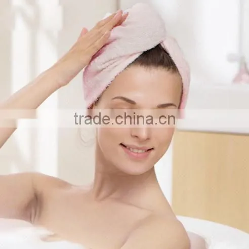 Micro Fiber Super Absorbent Terry Cloth Hair Drying Hooded Towel