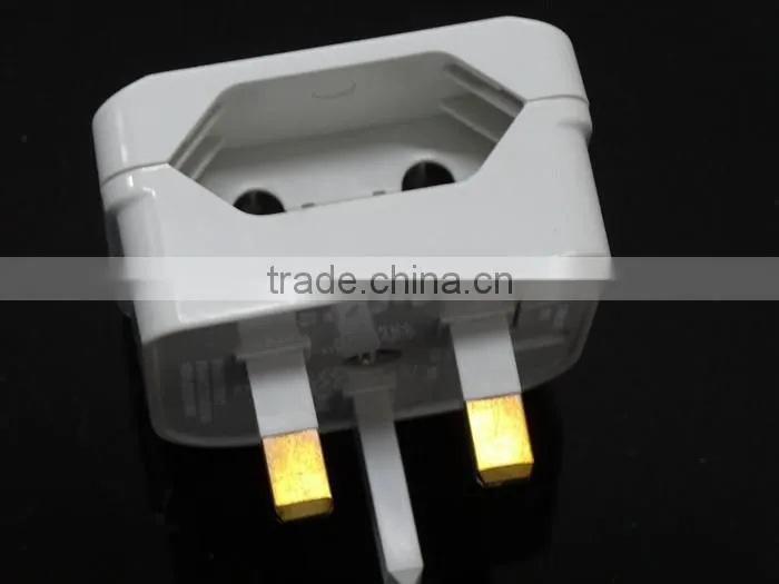 Reliable Design CE ROHS BSI Approved UK HK Ireland Malaysia Jordan Type G to EU Schuko Type C plug travel adapter converter