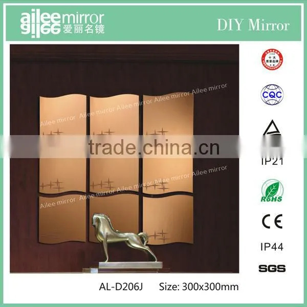 Clock bathroom mirror coating mirrors 300*300mm